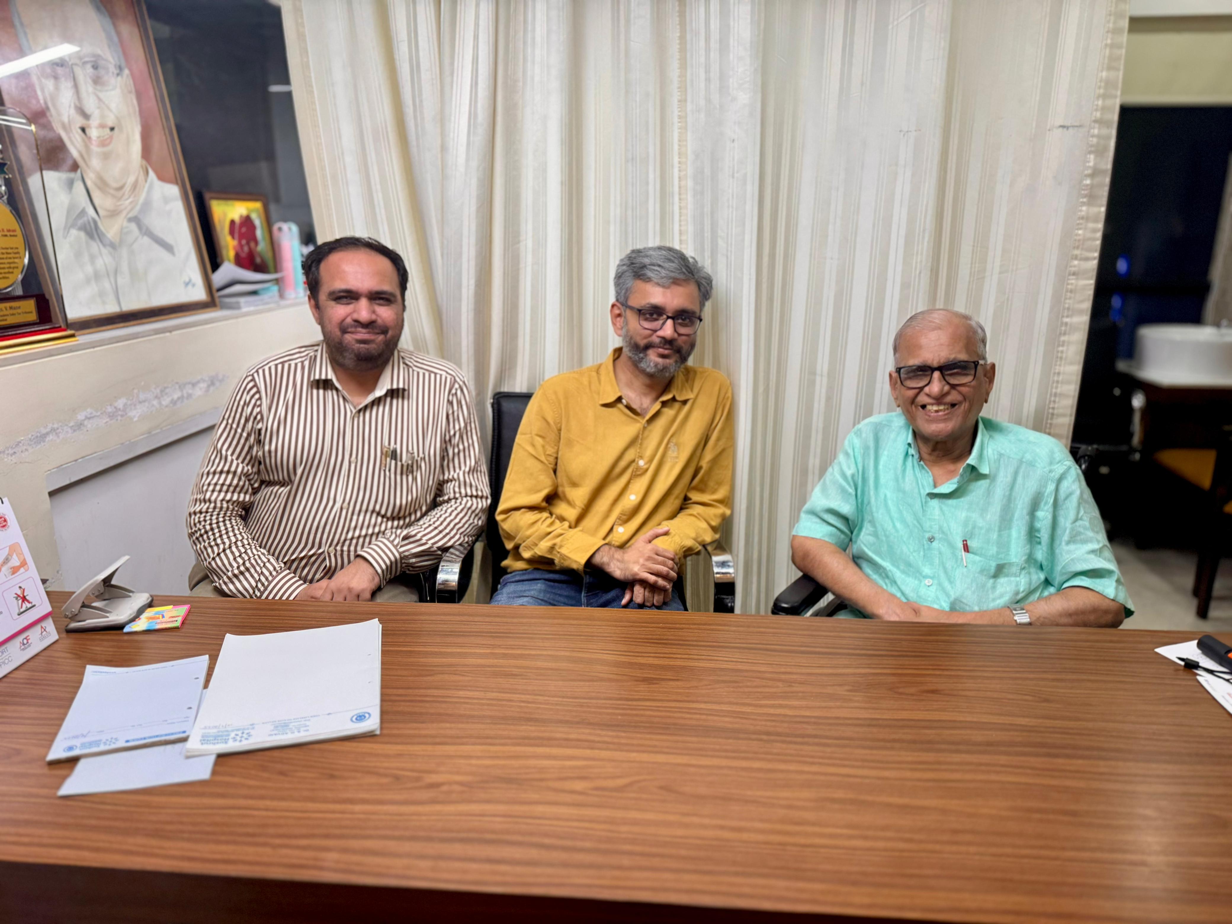 Meeting with Dr. Suresh Advani and Dr. Parth Ganatra